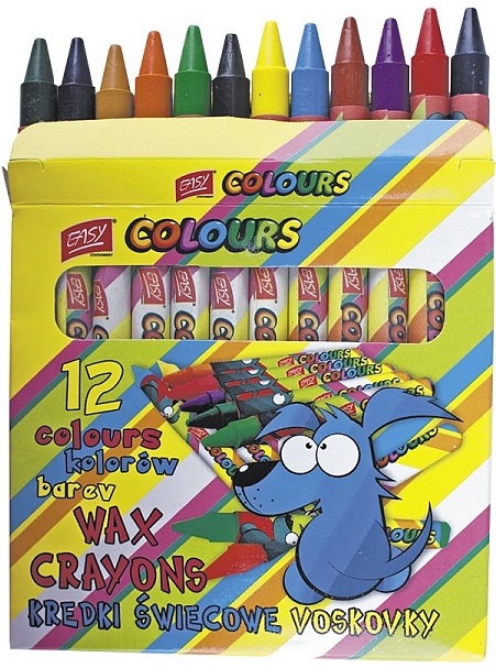 Easy Colours kredki świecowe  12 kolorów