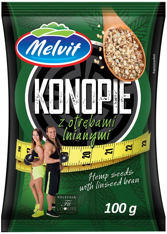 Melvit Konopie z otrębami lnianymi