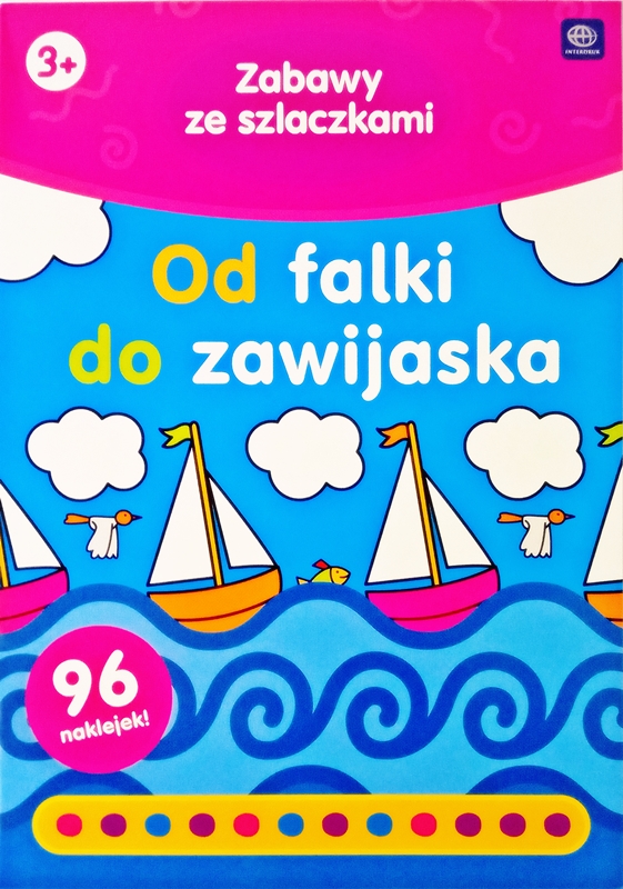 Interdruk Kolorowanka z naklejkami Zabawy ze szlaczkami