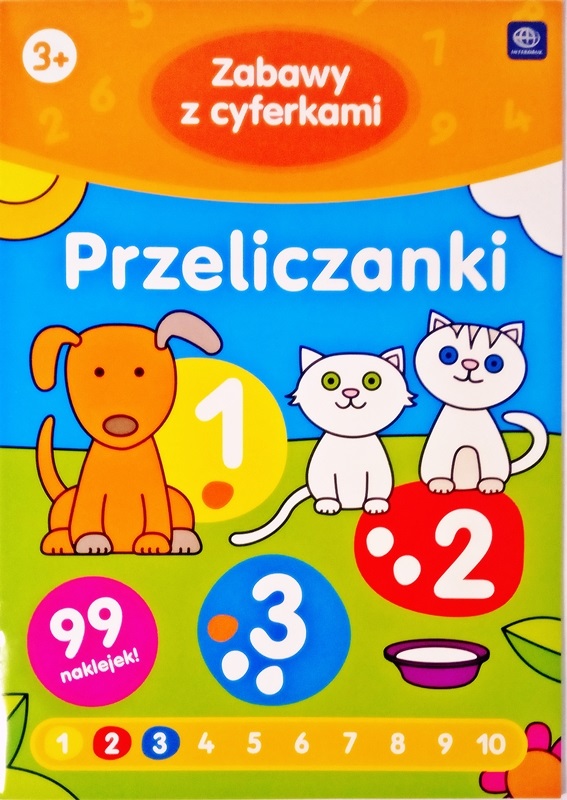 Interdruk con pegatinas Diversión del colorante con cyferkami "Przeliczanki"