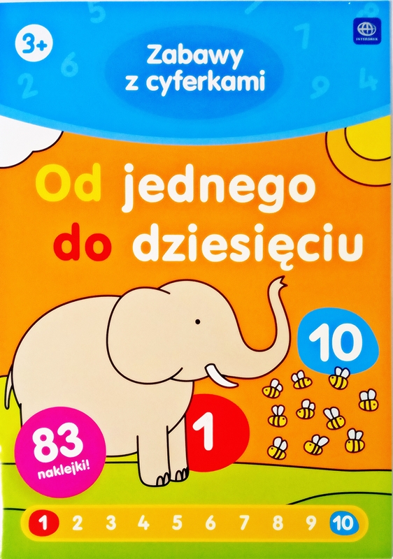 Interdruk Kolorowanka z naklejkami Zabawy z cyferkami