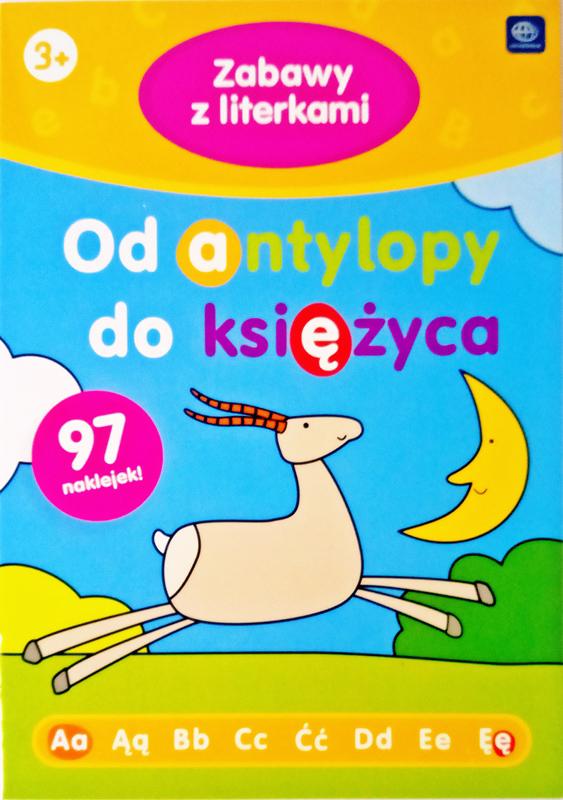 Interdruk Kolorowanka z naklejkami Zabawy z literkami