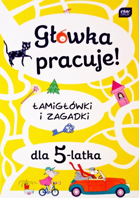 Interdruk Główka pracuje! Łamigłówki i zagadki dla 5-latka