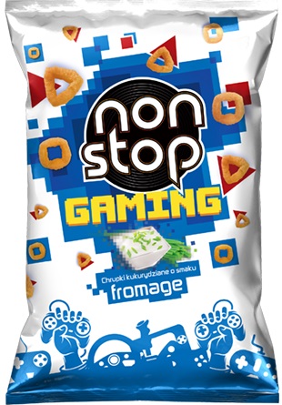 TBM Non Stop Gaming corn chips with flavor fromage