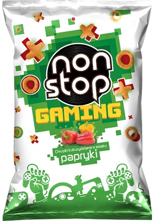 TBM Non Stop Gaming Chrupki kukurydziane o smaku papryki