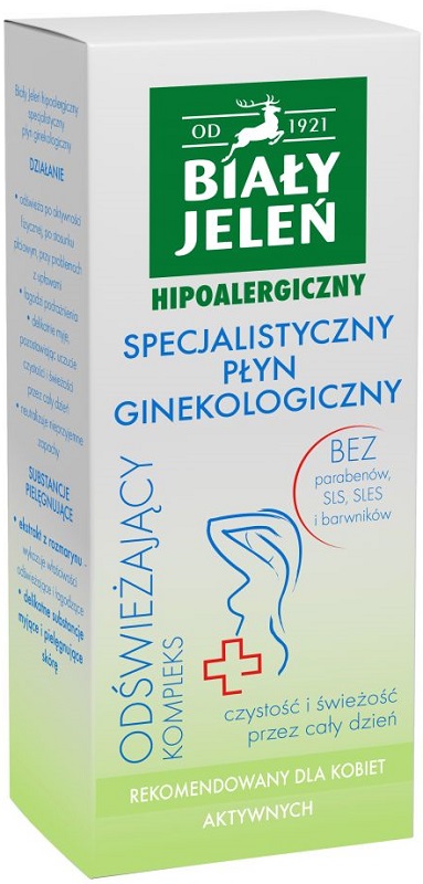White deer specialized gynecological fluid with refreshing complex