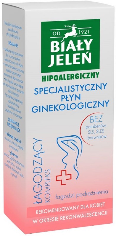 White deer specialized gynecological fluid with a soothing complex