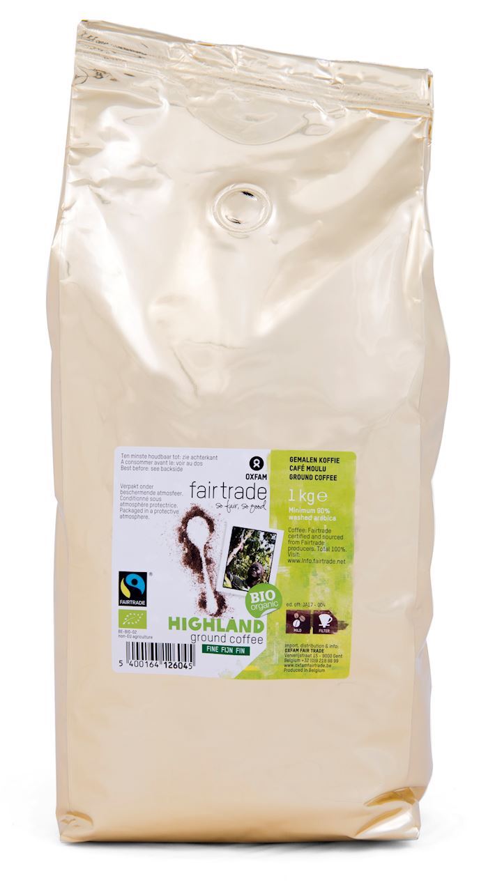 Oxfam Kawa mielona arabica robusta wysokogórska fair trade BIO