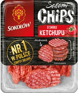 Salami Chips with Ketchup taste