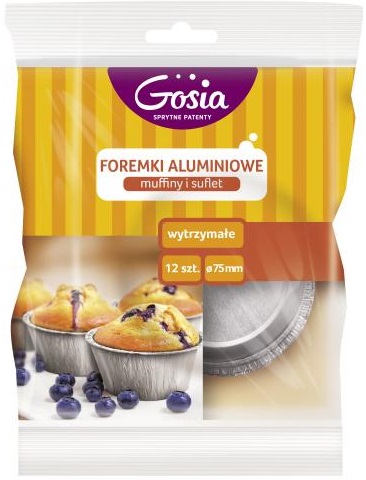 Gosia Foremki aluminiowe na muffiny i suflet