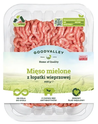 Goodvalley Mięso mielone z łopatki z hodowli bez użycia antybiotyków i bez GMO