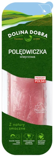 Dolina Dobra Polędwiczka wieprzowa z hodowli bez użycia antybiotyków i bez GMO.