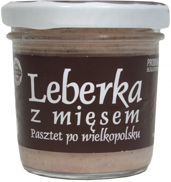 Comida tradicional Leberka con paté de carne Wielkopolska