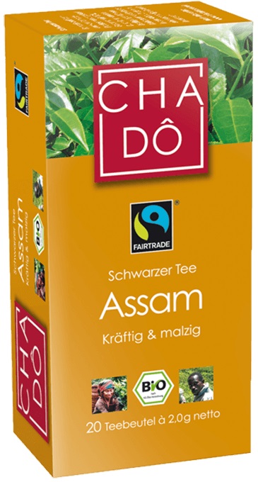 CHA-DO ökologisch, schwarze Teebeutel in Assam