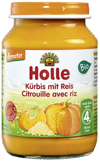 Holle Pumpkin with rice, gluten-free BIO