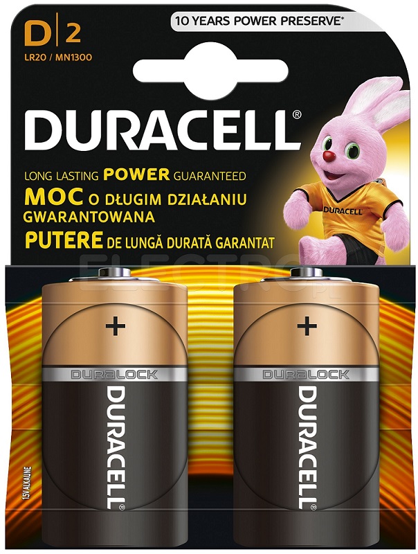 Duracell LR20 batteries