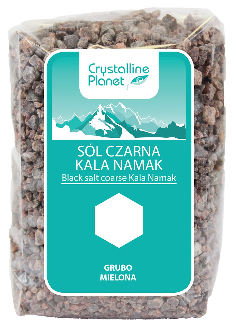 Crystalline Planet Black Salt Kala Namak Grob gemahlen BIO