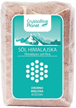 Crystalline Planet Sól Himalajska drobno mielona Różowa