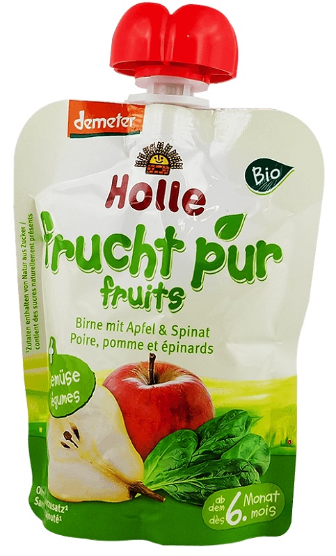 Holle Ecological mousse BIO Pear with apple and spinach