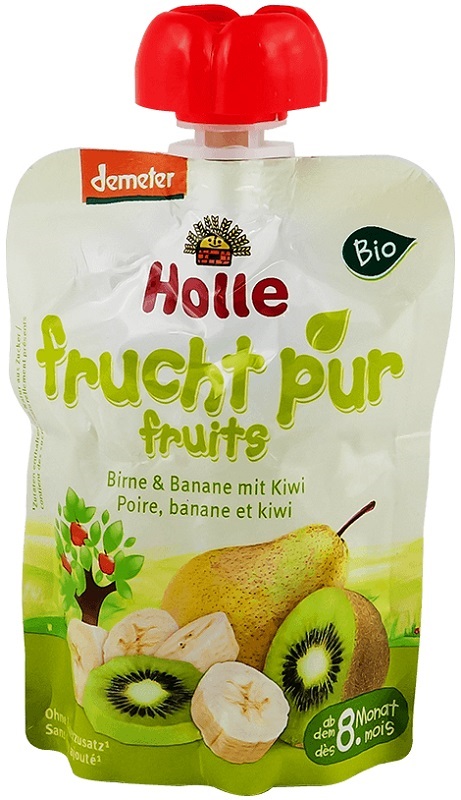 Holle BIO Ökologische Mousse Pear-Banana-Kiwi
