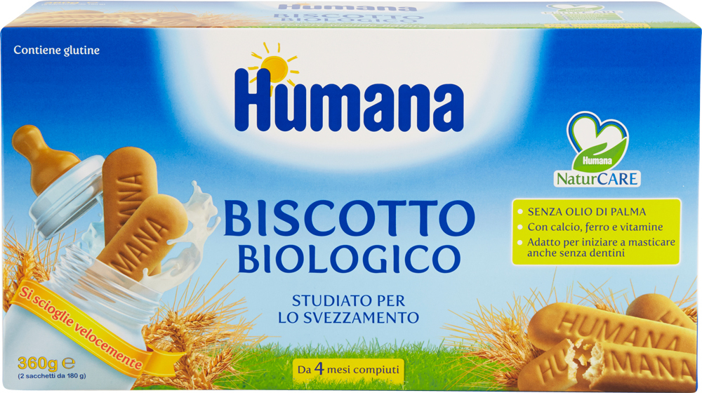 galletas Humana Biscotto Biologico orgánicos