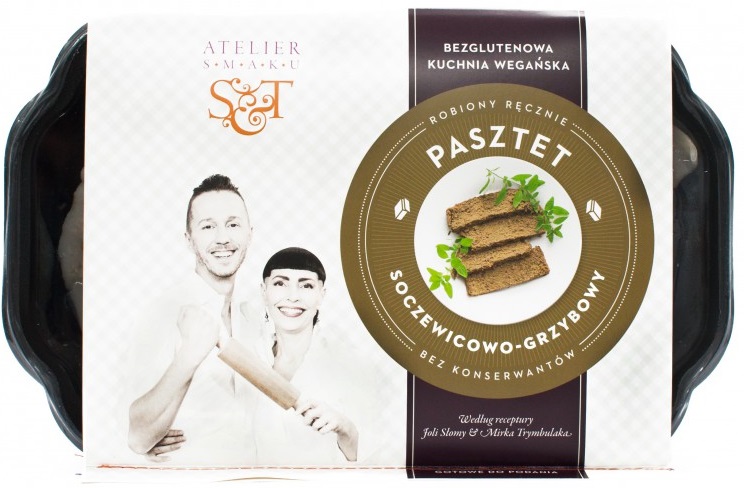 Atelier Smaku Lentil-mushroom pate gluten-free and vegan