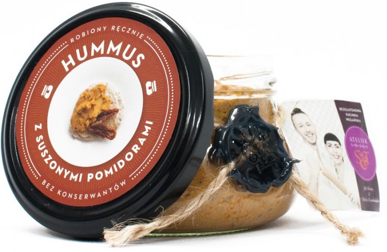 Atelier Smaku Hummus with dried tomatoes, gluten-free and vegan