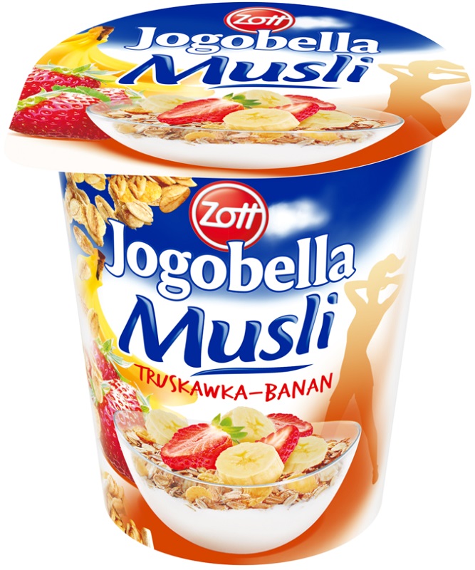 Zott Jogobella jogurt musli truskawka-banan