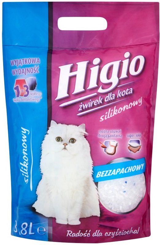 Higio Żwirek silikonowy dla kota