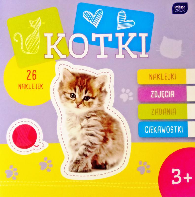 Interdruk "Gatos" libro de colorear con pegatinas