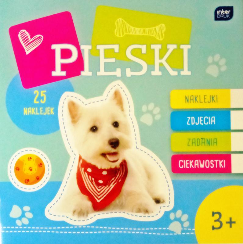 Interdruk „Dogs“ Malbuch mit Stickern