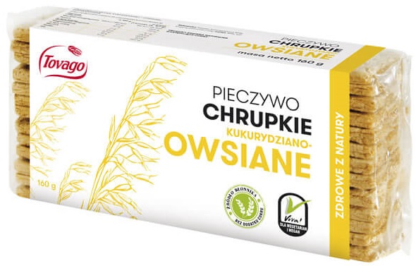 Tovago Pieczywo chrupkie kukurydziano-owsiane