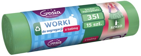 Gosia Worki for waste segregation with 35 l green tape