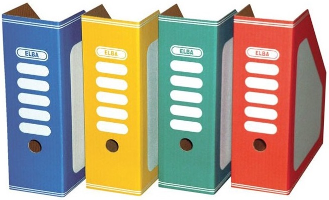 Elba Behälter für Dokumente, Karton, A4 / 100 mm, gelb