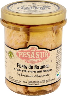 Pesasur wild salmon in organic extra virgin olive oil ECOLOGICAL