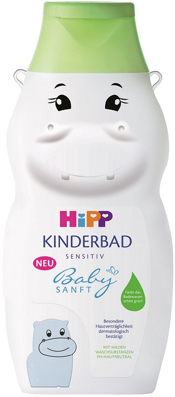 HiPP Babysanft Płyn do kąpieli dla dzieci Hipopotam