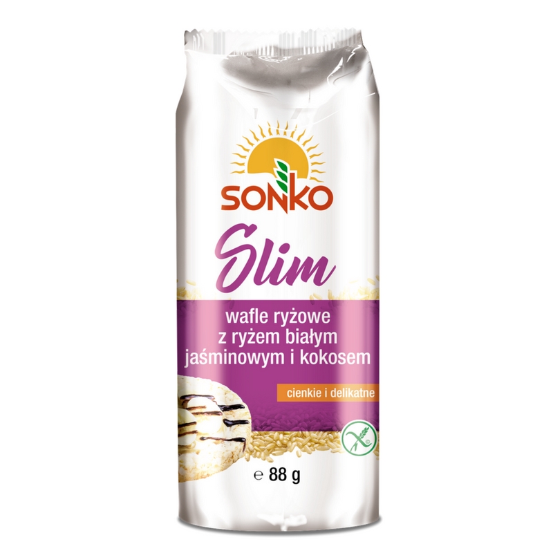 Sonko Wafle Тонкий рис с белым жасминовым рисом и кокосом