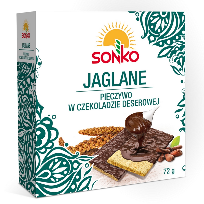 Sonko Pieczywo jaglane w czekoladzie deserowej