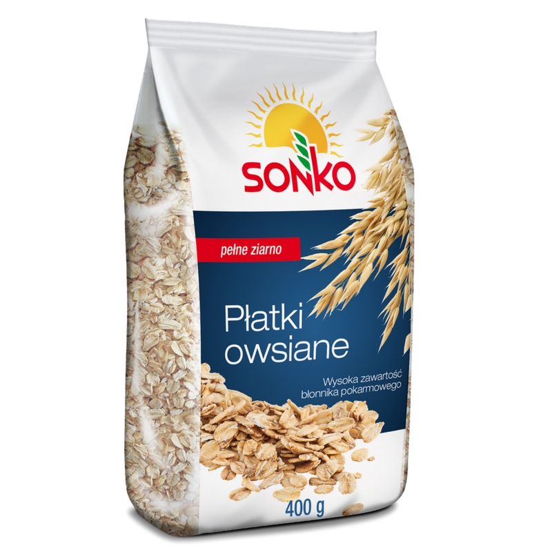 Copos de Sonko con granos enteros de avena