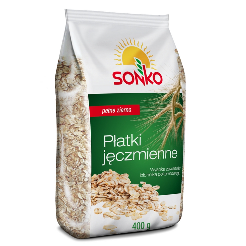 Copos de sonko con cebada de grano entero