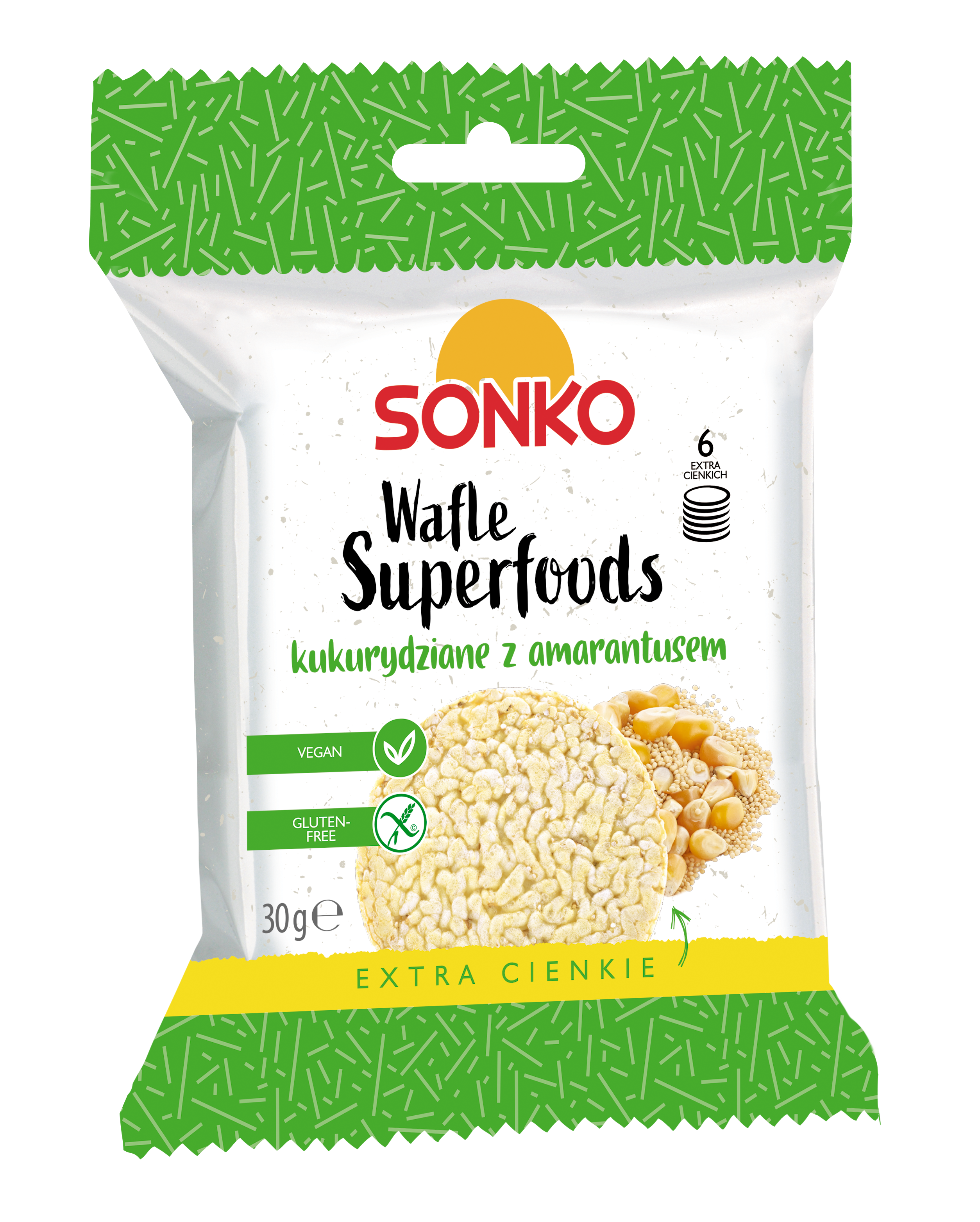 Sonko waffles rice superfoods hemp and kaniwa