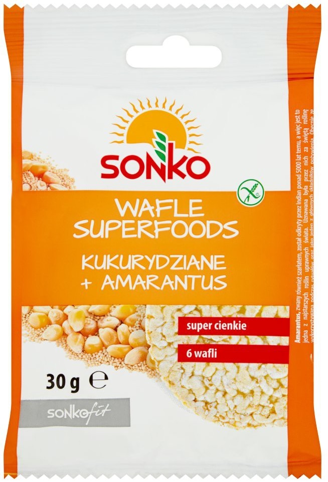 Sonko corn wafers superfoods + amaranth