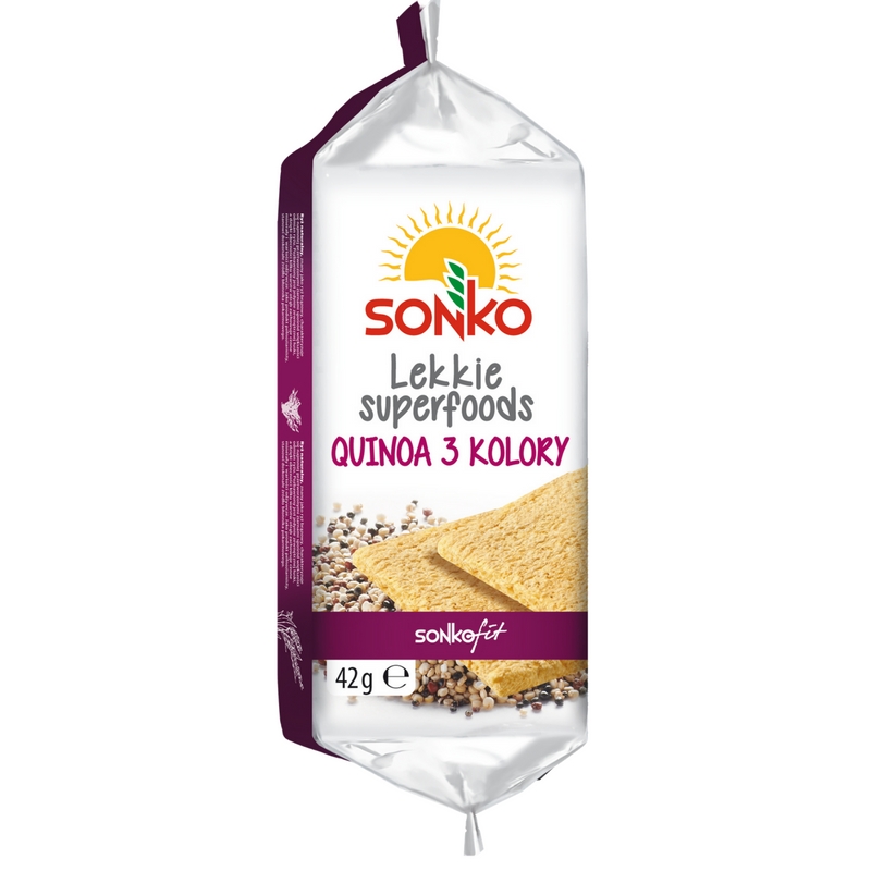 Sonko pieczywo lekkie superfoods z quinoą 3-kolory
