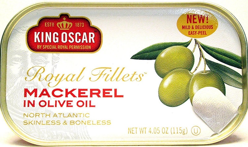 King Oscar Fillets of mackerel in olive oil
