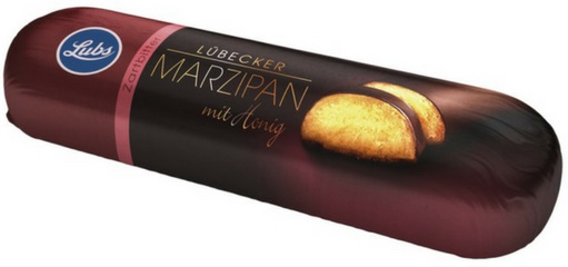 Lubs Marzipan with honey in dark chocolate BIO