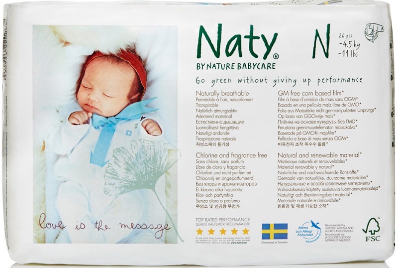 Nats N Ecological disposable diapers up to 4.5 kg