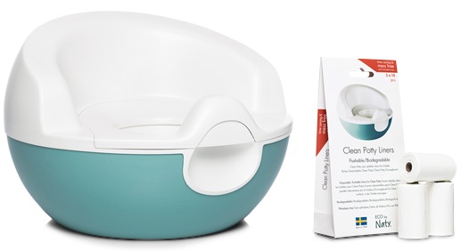 Naty Clean Potty Potty con recambios intercambiables, biodegradable