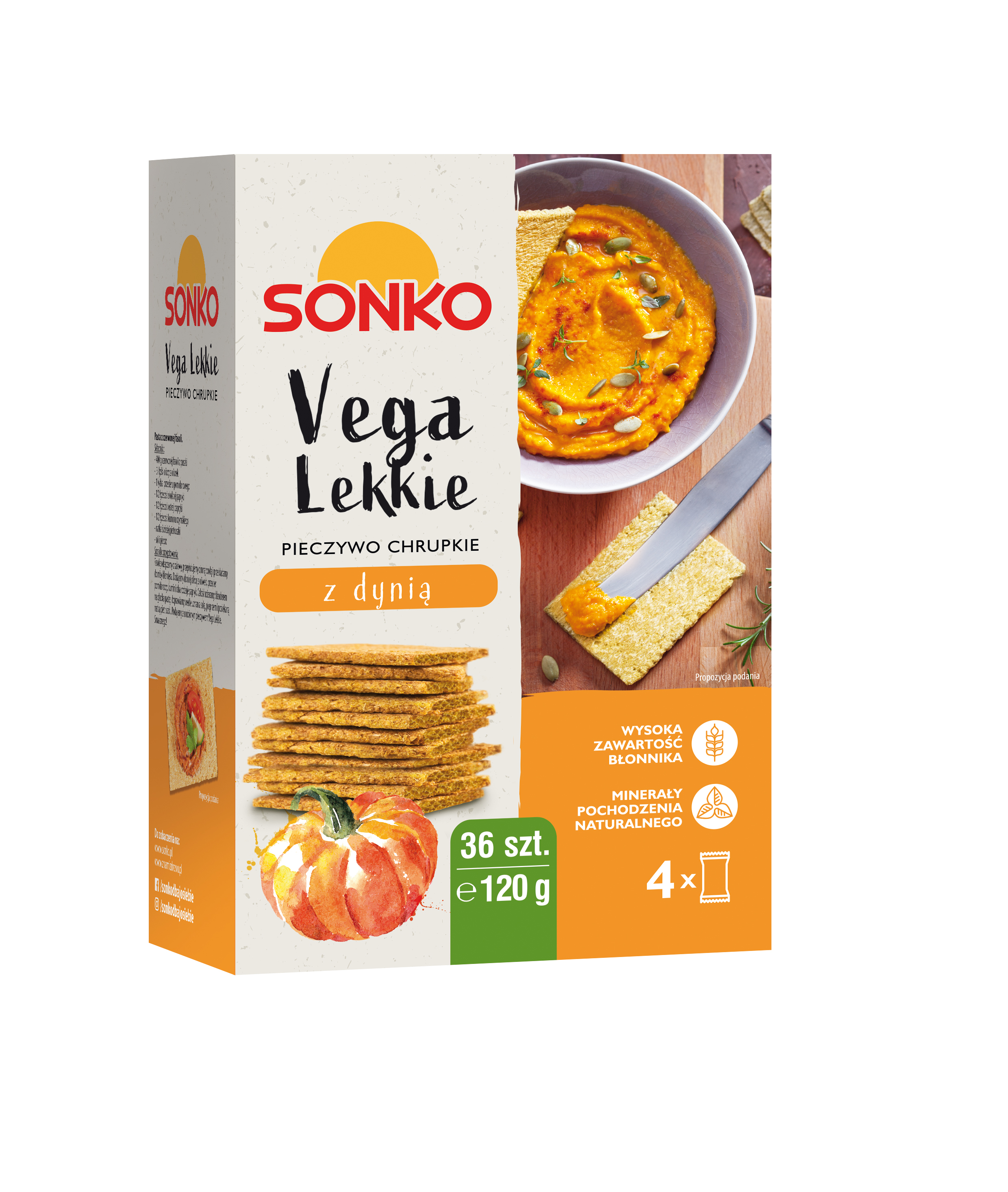 Sonko Pieczywo Vega Lekkie dynia