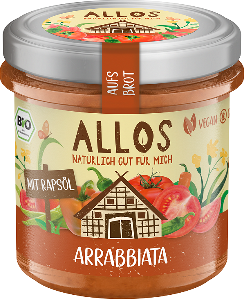 Allos BIO glutenfreie Arrabbiata-Cremepaste