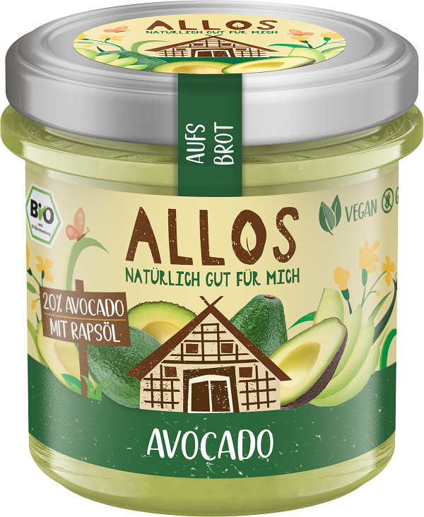 Allos BIO glutenfreie Avocadocremepaste